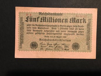 5 Millionen Mark Aug 1923 R 441135441 ᐈ Graje Collectables Pa Tradera