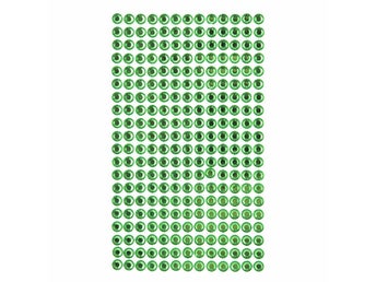 Strasstenar 6 mm grön (260 st)