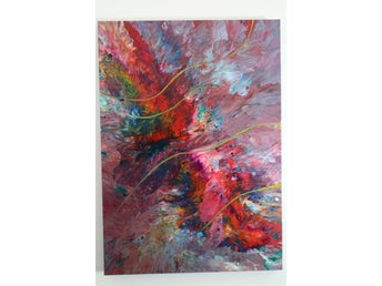 VIVIDART Abstrakt färgstark komposition by MK 50X70cm
