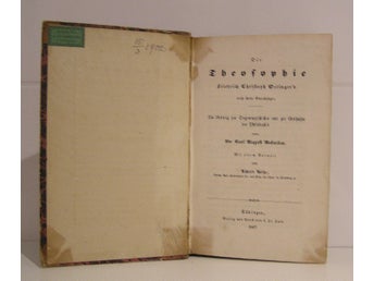 Die Theosophie Friedrich Christoph Oetinger's
