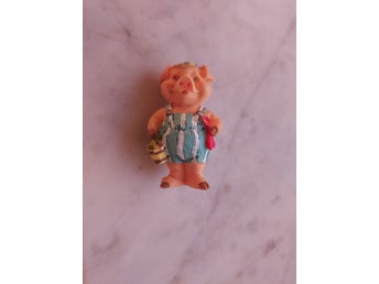 Figur för Samlare Gris i massiv Plastmassa Längd ca 5 cm