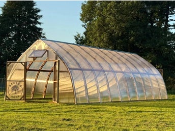 Träväxthus från Garten Dream 5x8m med 6 mm polykarbonatöverdrag