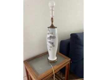 Royal Copenhagen bordslampa nr. 1596 / 1161 (Med spricka)