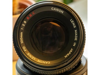 Canon FD 100mm f/2.8 S.S.C. – Extremt fint & Skarp klassisk lins