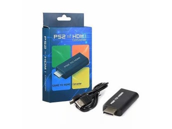 PS2 to HDMI Converter Adapter, Video Converter PS2 to HDMI Converter with 3.5mm