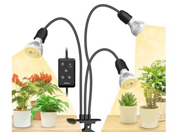 Sansi LED Grow Light with 3 Heads and Timer Control 3*10W