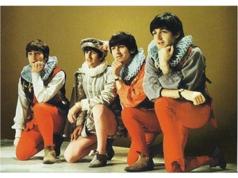 Vykort The Beatles utklädda. Svårhittad!