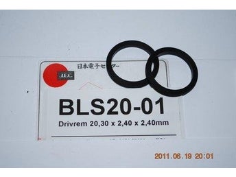 BLS20-01 Drivrem kantig diameter 20,3mm 2 stycken