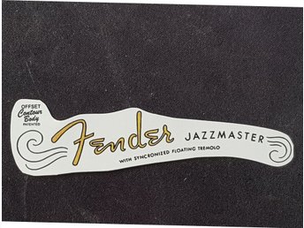 Fender Jazzmaster vattendekal