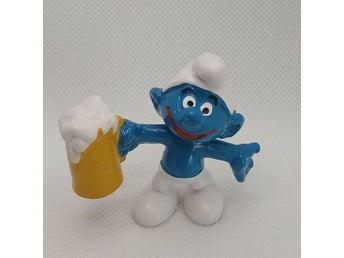 Smurf - Dricker Öl / Ölsejdel , Peyo Bully