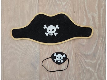 Piratutklädnad: Pirathatt och ögonlapp