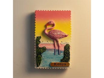 Kenya Flamingo Kylskåpsmagnet
