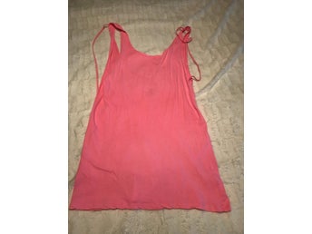 1 Rosa strandlinne strand topp / linne till stranden stl. M