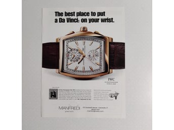 IWC Da Vinci Chronograph ref. 3764 annons från 2009
