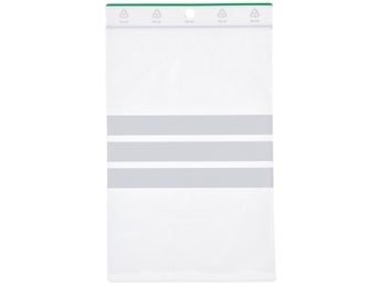 Blixtlåspåsar 80x120mm med skrivfält 1000st zip-påsar
