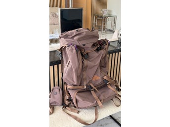 Haglöfs Shosho 6000 – vintage ryggsäck 60 L, färg khaki (se färgen bäst på de tv