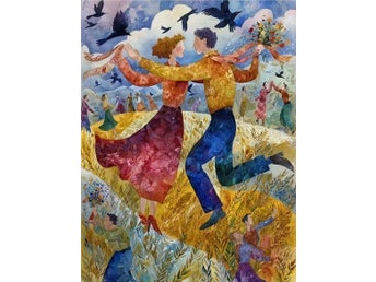 Marc Chagall - Målning med dansande par