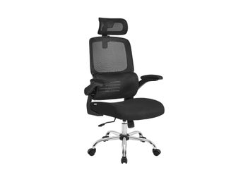 Kontorsstol, skrivbordsstol, ergonomisk, fällbara armstöd, högt OBN040B01