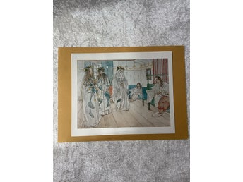 Carl Larsson Sundborn ”Till Karindagen 1899” 1899 plansch skolplansch