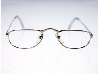 Marcel John Warden men's vintage metal frame eyeglasses-NO lenses-circa 1980s