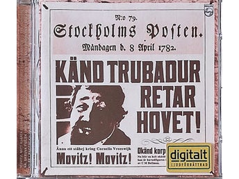 Cornelis Vreeswijk & Ulf G Åhslund - Movitz! Movitz! (CD)