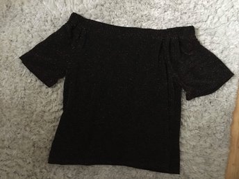 svart glittrig topp svart glittrig topp