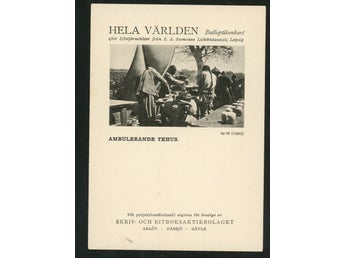 kort, bild, Balloptikonkort - Ambulerande Tehus, Kina, 1910-20-talet