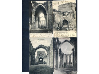 Kyrkoruiner i Visby 16vykort 1902-1920tal