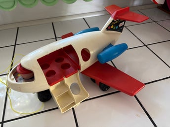 Fisher-Price Fun Jet flygplan. Retro. Leksak