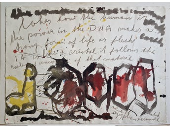 Anton Heyboer, gouache, 1998, unica