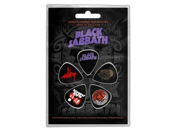BLACK SABBATH - PURPLE LOGO. Plektrum Paket