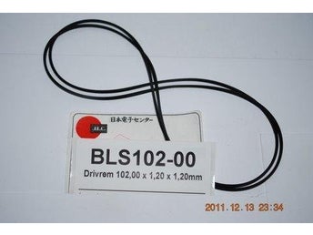 BLS102-00 Drivrem kantig diameter 102x1,2x1,2mm 2 stycken