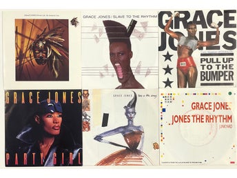 Grace Jones sex stycken 7” vinylsinglar