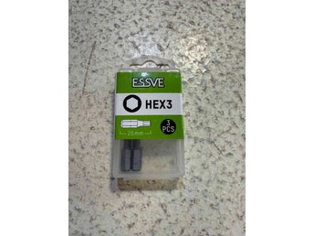 ESSVE BITS HEX 3 25MM 3-Pack