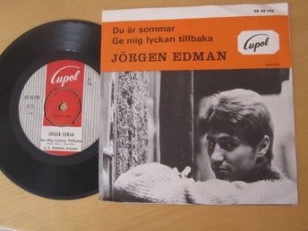 Jörgen Edman - Du är sommar singel 1966 / Ge mig lyckan tillbaka/Du är sommar
