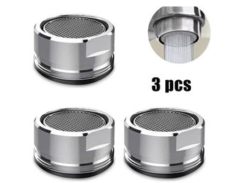 nya! 3-pack Kranluftare /Water Saving Nozzle Faucet Tap Aerator, rostfritt stål