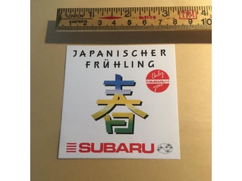 SUBARU Klistermärke bil Tyskspråkig märke