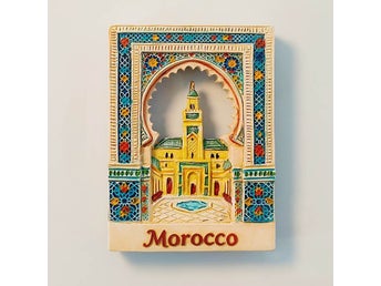Marocko Hassan II:s moské kylskåpsmagnet