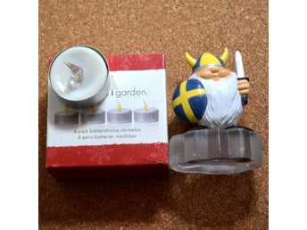 Vikingfigur och Elljus