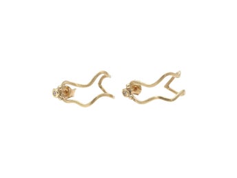 Diamantörhängen i 18k