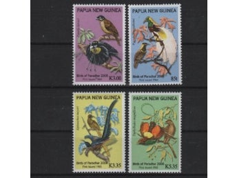 Papua nya Guinea 2008 Paradisfåglar 4v