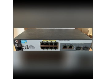 2520-8-POE Switch (J9137A) - 8 x 10/100Mbit PoE-portar och 2 x Gigabitportar