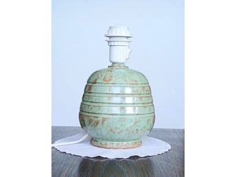 ~*~ Art deco ~ 30tal ~ Evald Dahlskog? Upsala Ekeby? ~ lampfot ~*~