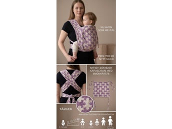 Mei tai, wrap tai baby sling for kids (not newborn). New