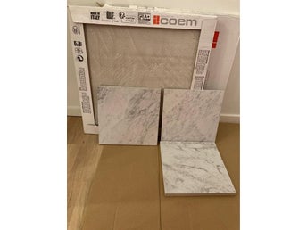 Klinker Marmi Bianchi Carrara 60 x 60 och 30 x 30, 11 st.