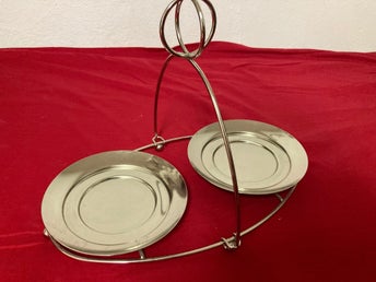 PartyLite fat eller ljushållare i metall