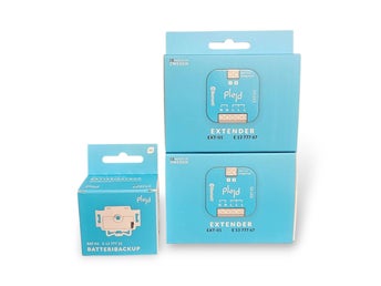 Plejd, 2st Extender EXT-01 + Batteribackup BAT-01