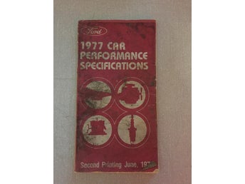 1977 Ford Car Performance Specifications