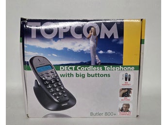 Topcom Butler 800+ DECT Trådlös Telefon med Stora Knappar