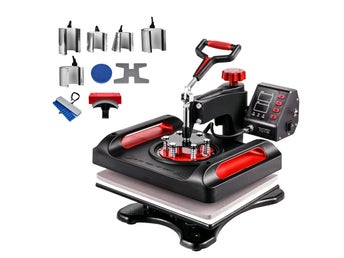 Heat Press Machine Sublimation Machine 15 x 12 Inch/38.1 x 30.5 cm 11 In 1 Kit